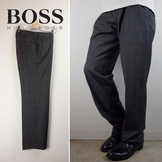 ヒューゴボス(HUGO BOSS)のHUGO BOSS スラックス チェックパンツ(スラックス)