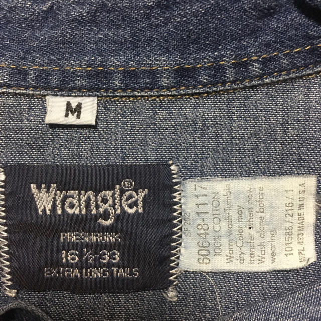 Wrangler(ラングラー)のラングラー デニムシャツ usa製 メンズのトップス(シャツ)の商品写真