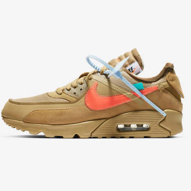 NIKE off white air max 90 デザートオレ 27cm