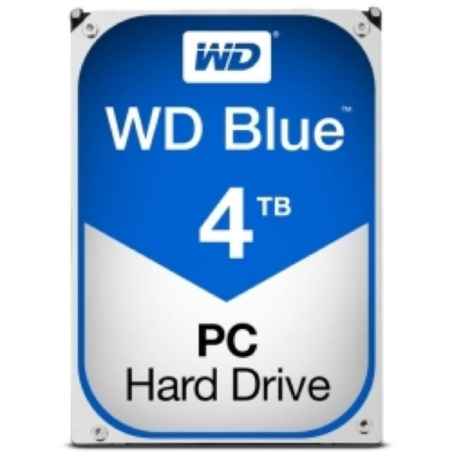 2台セットWD Blue 3.5インチ HDD 4TB SATA3(6Gb/s)PC/タブレット