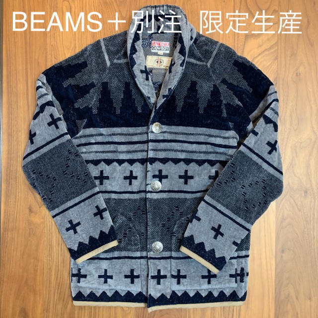 BEAMS＋別注 SALT WATER COWBOY ネイティブ柄ジャケット