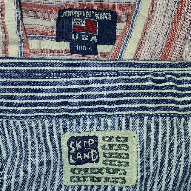Skip Land(スキップランド)の襟付き半袖シャツ 100cm ２枚セット キッズ/ベビー/マタニティのキッズ服男の子用(90cm~)(Tシャツ/カットソー)の商品写真