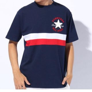 コンバース(CONVERSE)の送料込☆CONVERSE  メンズTシャツ  ネイビー紺  トリコロール(Tシャツ/カットソー(半袖/袖なし))