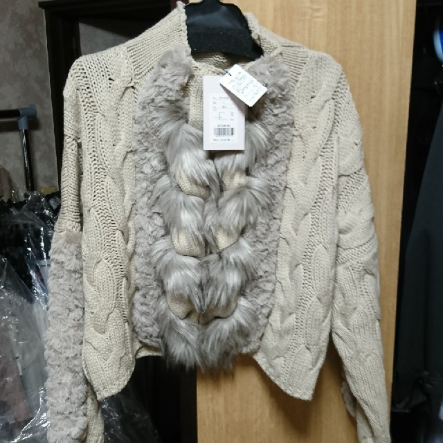 Ameri VINTAGE(アメリヴィンテージ)のBRAID FUR KNIT アメリヴィンテージ レディースのトップス(ニット/セーター)の商品写真