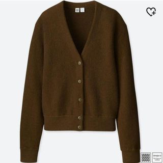 ユニクロ(UNIQLO)のUNIQLO ウールVネックカーディガン(カーディガン)