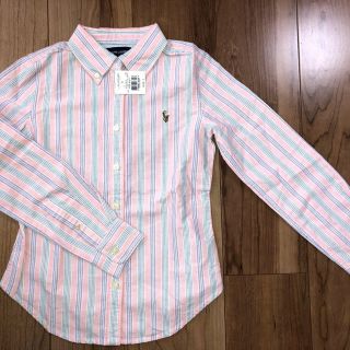 ポロラルフローレン(POLO RALPH LAUREN)の【お値下げ】新品タグ付き ラルフローレン キッズ ボタンダウン(ブラウス)