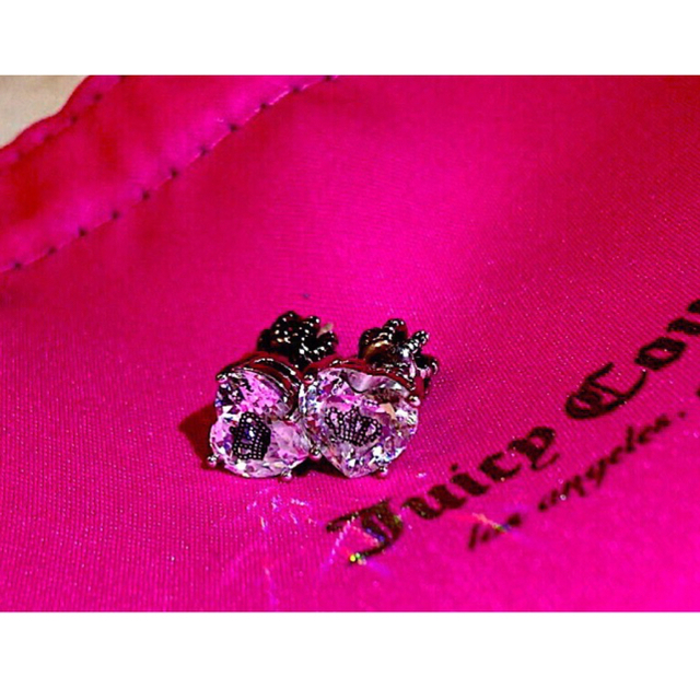 juicycouture ♡ハートダイヤモンドピアス セット