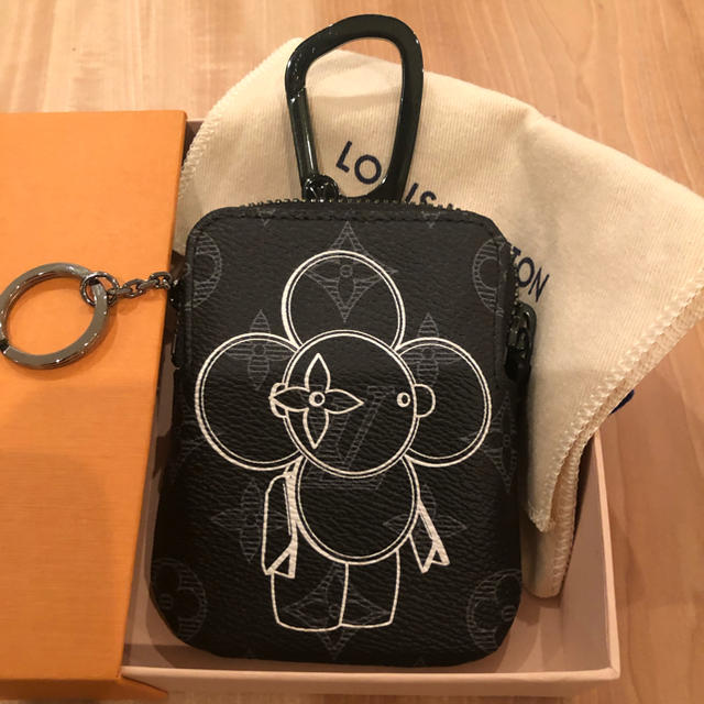 ギフト】 ルイヴィトン - VUITTON LOUIS カラビナ付ポーチ キーリング