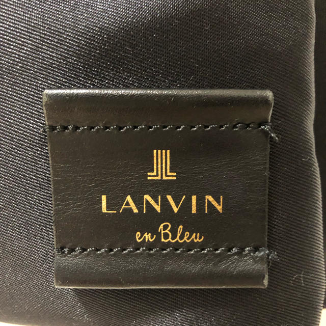 LANVIN en Bleu(ランバンオンブルー)の3/12までの出品※ランバンオンブルー リュック 黒 レディースのバッグ(リュック/バックパック)の商品写真