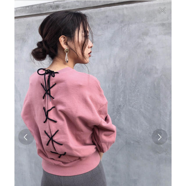 Ameri VINTAGE - ♦︎Ameri VINTAGE BACK LACE UP SWEAT♦︎の通販 by ...