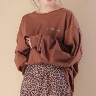 フーズフーチコ(who's who Chico)の美品❤️Chico ビッグシルエット プリント ロンT(Tシャツ/カットソー(七分/長袖))