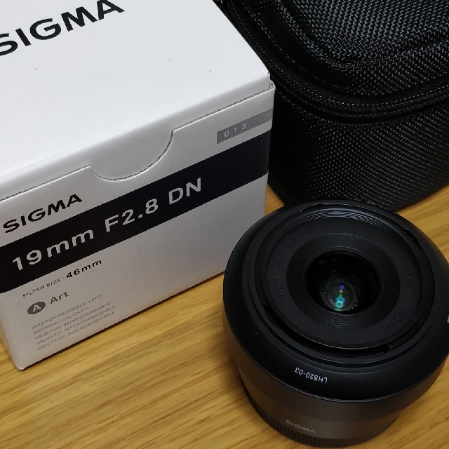 美品☆SIGMA 単焦点レンズ ソニー Eマウント 19mm F2.8 DN