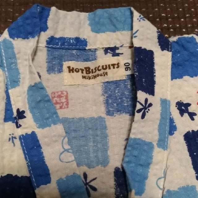 HOT BISCUITS(ホットビスケッツ)の美品☆甚平90　 キッズ/ベビー/マタニティのキッズ服男の子用(90cm~)(甚平/浴衣)の商品写真