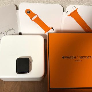 アップルウォッチ(Apple Watch)のAppleWatch Series3 エルメスモデル Care加入済 42mm(腕時計(デジタル))