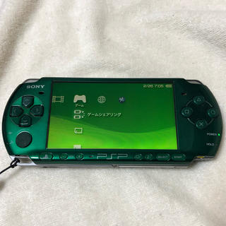 プレイステーションポータブル(PlayStation Portable)のPSP（グリーン）ジャンク (携帯用ゲーム機本体)
