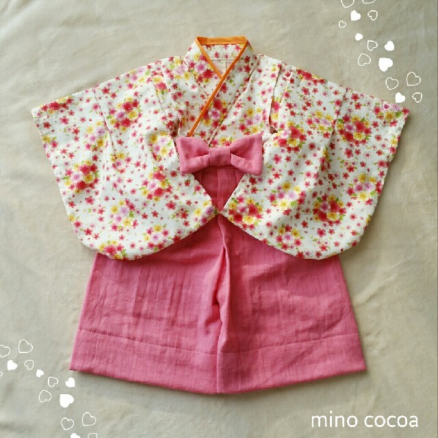 ＊完成品販売＊handmade baby HAKAMA 80-90cm