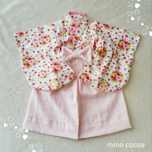 manaさま専用 handmade baby HAKAMA 70-80cm