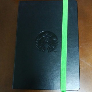スターバックスコーヒー(Starbucks Coffee)のスタバのノート　黒　A５サイズ(ノート/メモ帳/ふせん)