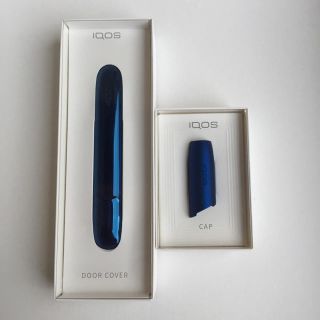 アイコス(IQOS)のアイコス3 ステラブルー ドアカバー&キャップ IQOS 正規品 新品 送料無料(タバコグッズ)