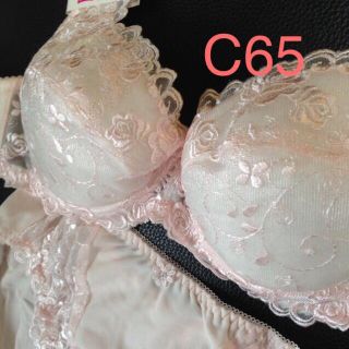 オイルパットブラジャーセットC65ピンク(その他)