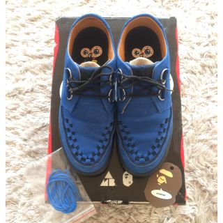 アベイシングエイプ(A BATHING APE)のＡ BATHING APE ✖️ AMBUSH BAPESTA US8.5 青(スニーカー)