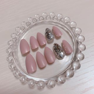 smoky pink mat nail コスメ/美容のネイル(つけ爪/ネイルチップ)の商品写真