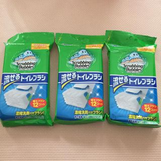 ジョンソン(Johnson's)のスクラビングバブル 流せるトイレブラシ(洗剤/柔軟剤)