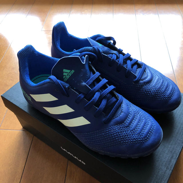 adidas(アディダス)のアディダス スニーカー 20 サッカー フットサル 青 ブルー キッズ/ベビー/マタニティのキッズ靴/シューズ(15cm~)(スニーカー)の商品写真