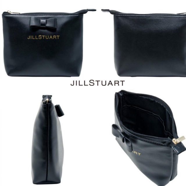 JILLSTUART(ジルスチュアート)の❤新品箱付き ジルスチュアート ポーチ&タオルハンカチセット【ブラック】❤ レディースのファッション小物(ポーチ)の商品写真