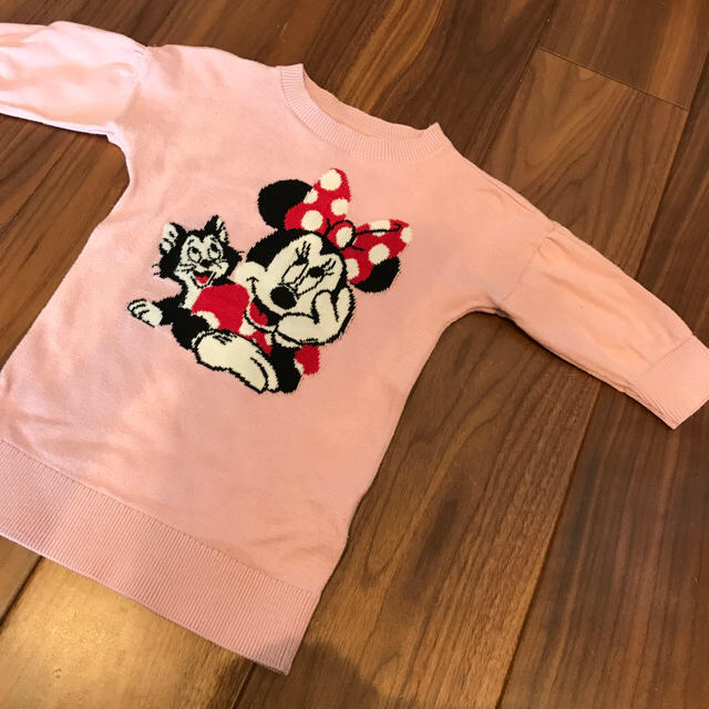 GAP Kids(ギャップキッズ)のgap ピンク ニット チュニックワンピ キッズ/ベビー/マタニティのキッズ服女の子用(90cm~)(ワンピース)の商品写真