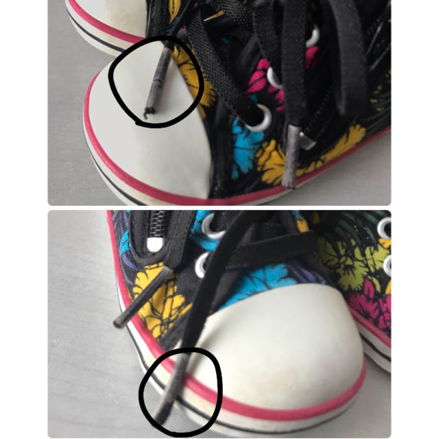 CONVERSE(コンバース)のconverse❁花柄スニーカー ベビー 12.5㎝ キッズ/ベビー/マタニティのベビー靴/シューズ(~14cm)(スニーカー)の商品写真