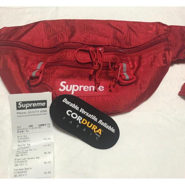 Supreme(シュプリーム)のsupreme ウエストバッグ レッド メンズのバッグ(ウエストポーチ)の商品写真