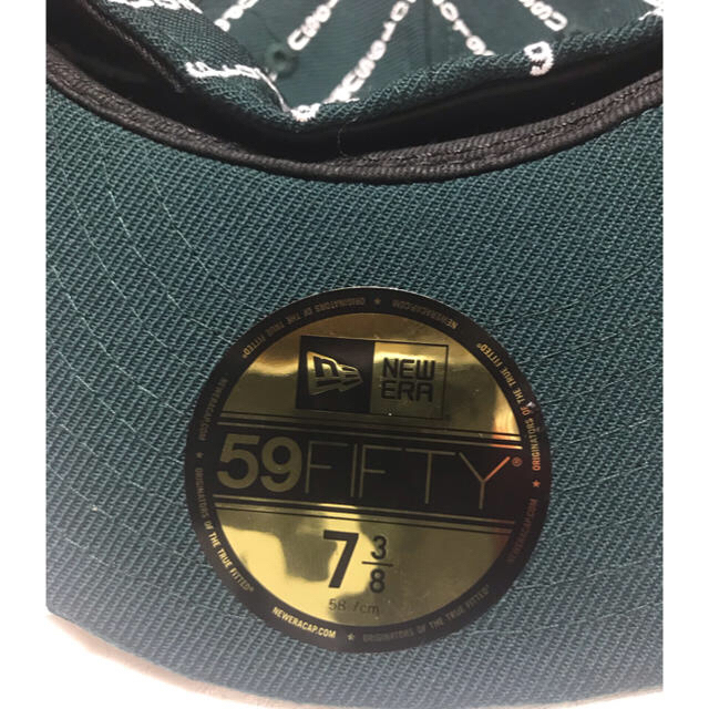 Supreme(シュプリーム)のsupreme ニューエラ 7 3/8 M グリーン 2019SS メンズの帽子(キャップ)の商品写真