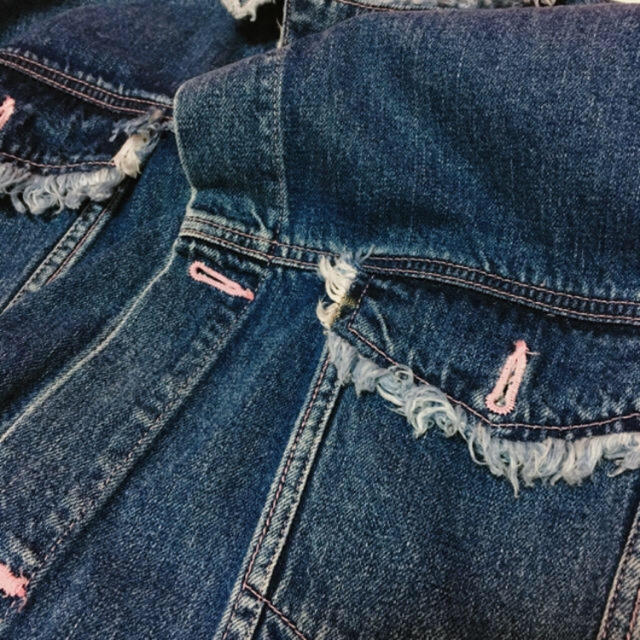 little sunny bite(リトルサニーバイト)のLittle sunny bite♡dameged denim jacket レディースのジャケット/アウター(Gジャン/デニムジャケット)の商品写真