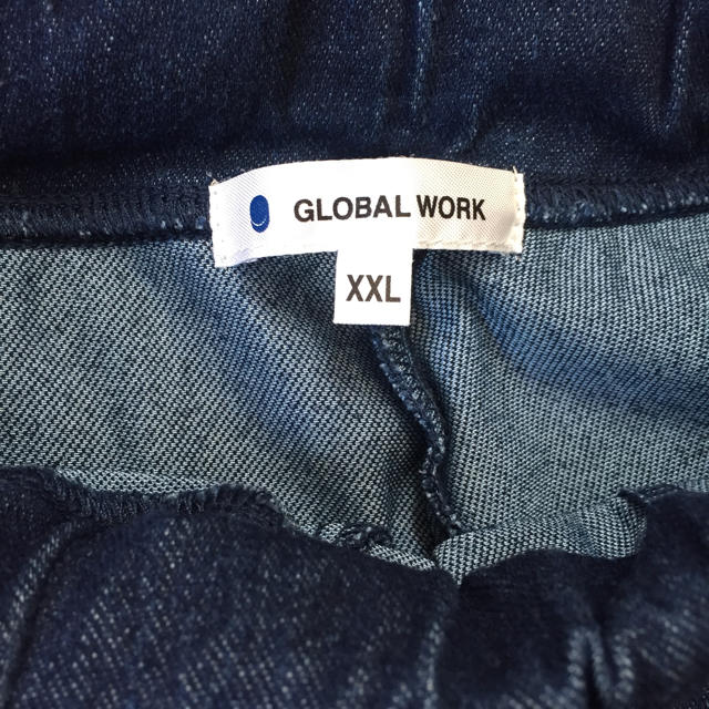 GLOBAL WORK(グローバルワーク)のGLOBAL WORK キッズ カットリブデニムパンツ キッズ/ベビー/マタニティのキッズ服男の子用(90cm~)(その他)の商品写真