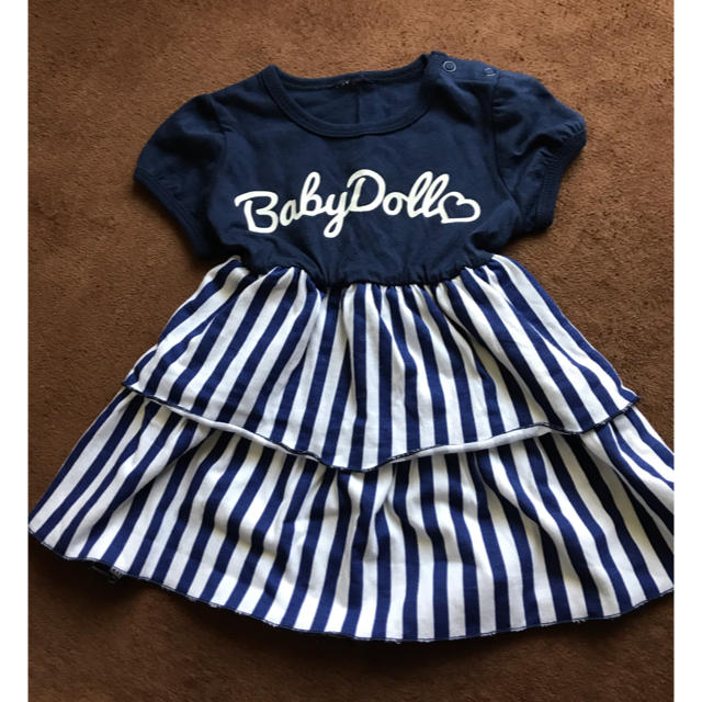 BABYDOLL(ベビードール)の最終値下げ BABYDOLL ワンピース 70サイズ キッズ/ベビー/マタニティのベビー服(~85cm)(ワンピース)の商品写真