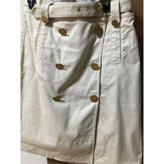 トリーバーチ(Tory Burch)の最終価格　Tory Burchトリーバーチ トレンチ スカート ベージュ(ひざ丈スカート)