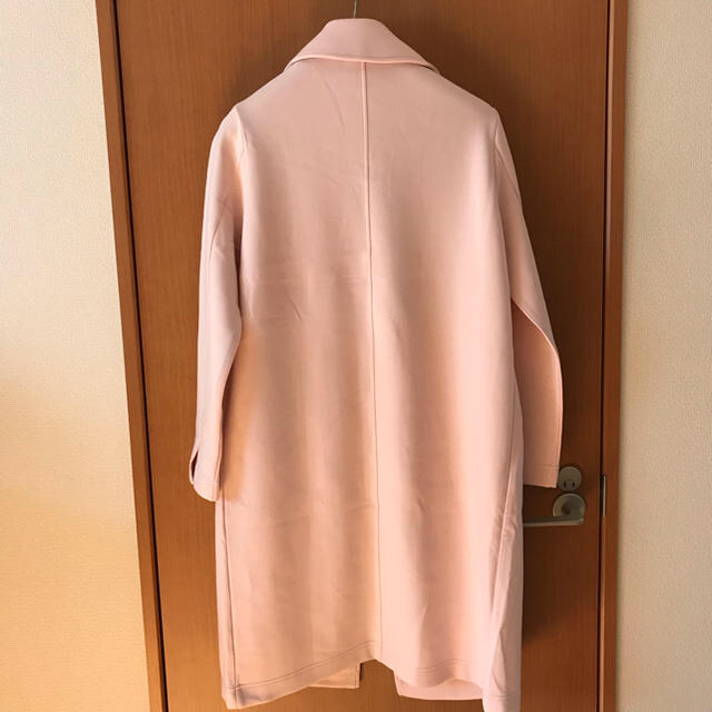 moussy(マウジー)の新品タグ付き moussy ロングコート/ピンク レディースのジャケット/アウター(ロングコート)の商品写真