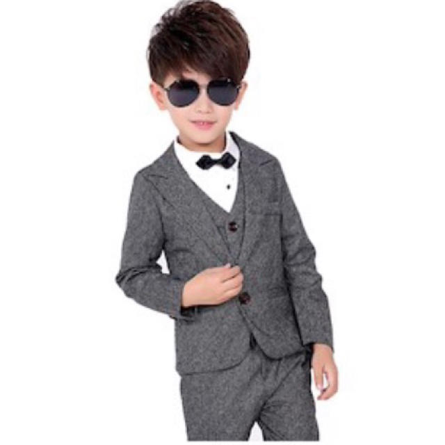 専用出品 キッズ フォーマルスーツ 3点セット キッズ/ベビー/マタニティのキッズ服男の子用(90cm~)(ドレス/フォーマル)の商品写真