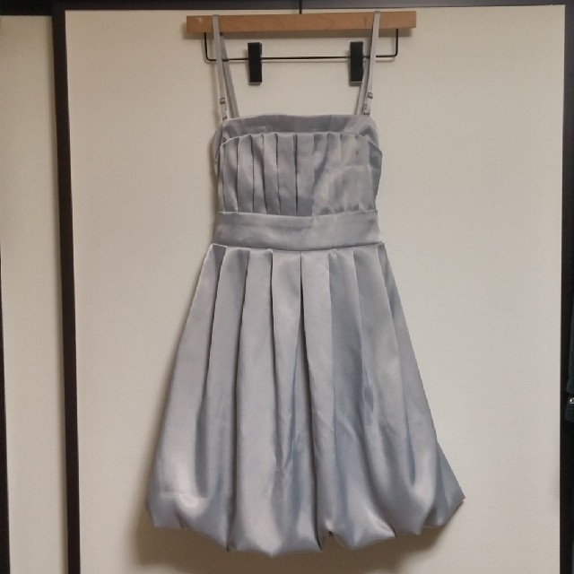 サテンのバルーンワンピース レディースのフォーマル/ドレス(ミディアムドレス)の商品写真
