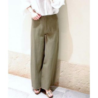 プラージュ(Plage)のPlage　Soft Twill ワイドパンツ 　36　カーキ　プラージュ(その他)