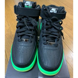 ナイキ(NIKE)のTakur様専用NIKE 黒 黄緑 ナイキ AIRFORCE 26.5 新品(スニーカー)