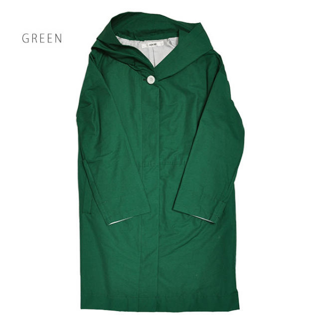 新品☆撥水加工スプリングコート  グリーン レディースのジャケット/アウター(スプリングコート)の商品写真