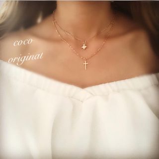 シャインクロス☀️2連 ネックレス✨エイミーイストワール enjoueel  系(ネックレス)