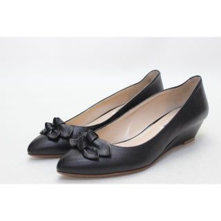 ダイアナ(DIANA)の53■DIANA 本革Wリボンパンプス(23.5ｃｍG)美品(ハイヒール/パンプス)