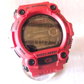 ジーショック(G-SHOCK)の【未使用】Ｇショック GW-7900RD 電波  ソーラー レッド(腕時計(デジタル))