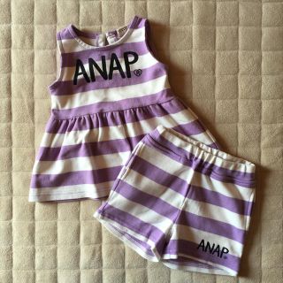 アナップキッズ(ANAP Kids)の専用です。ANAP kids 100㎝女の子セットアップ アナップキッズ(Tシャツ/カットソー)