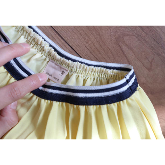 petit main(プティマイン)の春色 プリーツスカート キッズ/ベビー/マタニティのベビー服(~85cm)(スカート)の商品写真