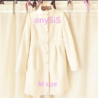 エニィスィス(anySiS)のエニィスィス anySiS♡ホワイト アンゴラ コート(ロングコート)