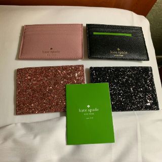 ケイトスペードニューヨーク(kate spade new york)のグリッターラメカードケースパスケース(名刺入れ/定期入れ)